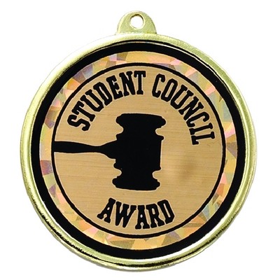 2¼" TM Series Academic Medal w/Student Council Mylar Insert