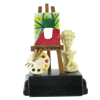 5¾" Fine Arts Award Scholastic Resin Trophy