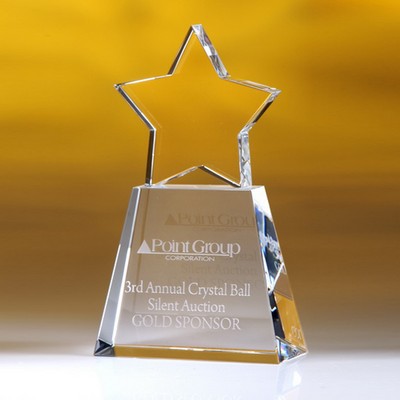 8" Star Award w/Clear Base