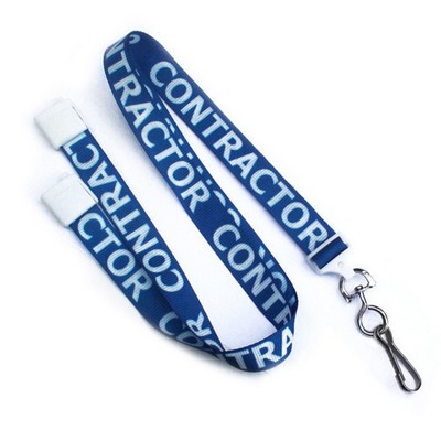 5/8" Dye Sublimated Breakaway Lanyard (Contractor)