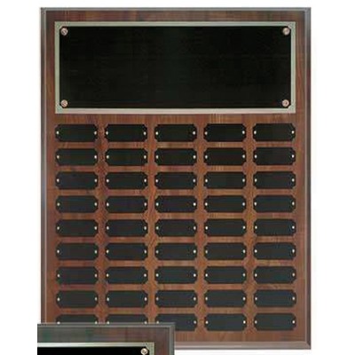 Cherry Finish Perpetual Plaque w/45 Plates (16"x20")