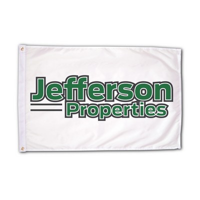 Custom Roll to Roll Screen Printed Flags (2 Color Print) (3' x 5')