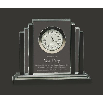 OnTime Crystal Clock Award - 6'' h