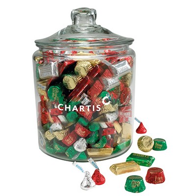 Hershey's® Holiday Mix in Gallon Glass Jar