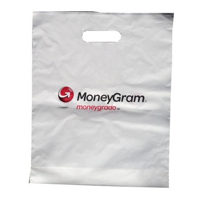 15" x 18" x 4" Die Cut Handle Plastic Bag