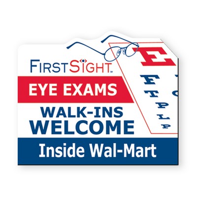 2.5"X3" Eye Exam Glasses Optical Stock Shape Vinyl Magnet - 30mil