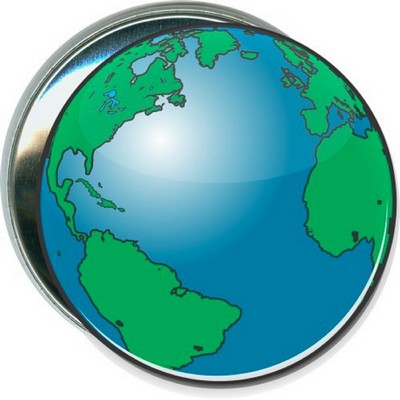 Earth Day - Earth Picture, 3 - 3 Inch Round Button