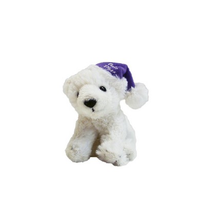 Custom Plush Polar Bear w/ Winter Hat