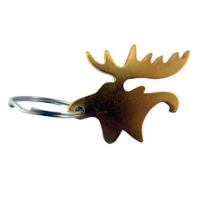 Reindeer Shaped Bottle Opener Key Chain