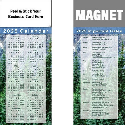 Peel & Stick Full Color Calendar Magnet (3 1/2"x8 1/2")