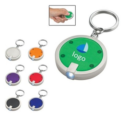 Round LED Key Chain