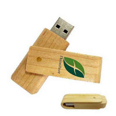 Wooden Swivel Drive -32GB