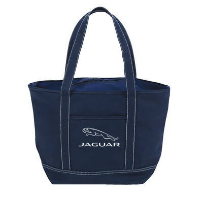 Sailway Solid Zippered Tote Bag