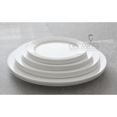 10.5" White Round Dinner Plate