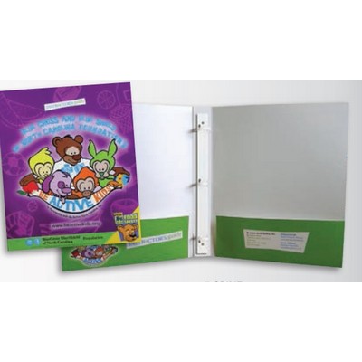 3 Ring Binder w/1" Spine & 2 Pockets (9 ¾" x 12")