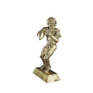 Signature Series Gold Football Quarterback Figurine - 8 1/4"