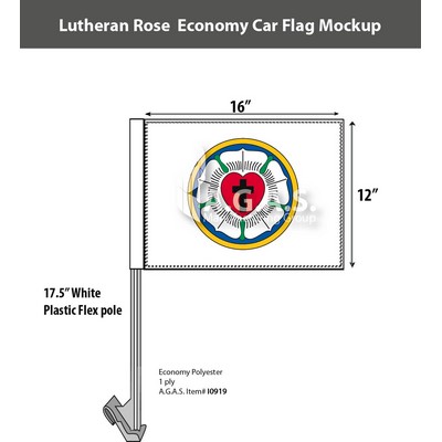 Lutheran Car Flags 12x16 inch Economy