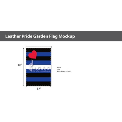 Leather Pride Garden Deluxe Flag 12"X18"