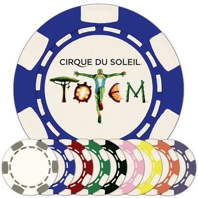 11.5 gram ABS Poker Chips with 6 Stripes (Full Color Direct Print)