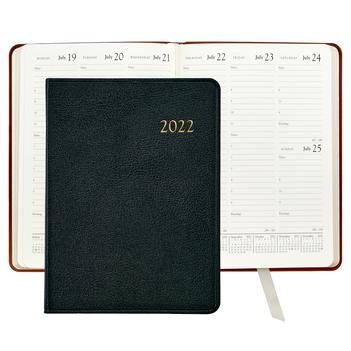 Brights Leather Desk Diary Datebook (7"x9 1/4")