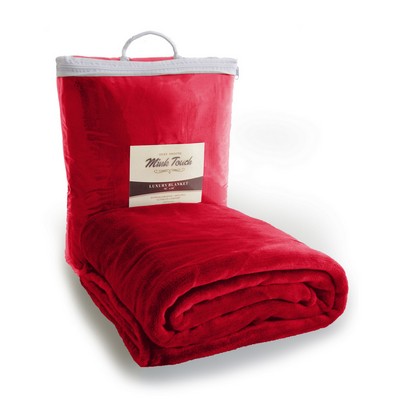 Cloud Mink Touch Throw Blanket (Overseas) - Red