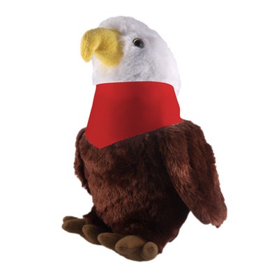 Soft Plush Stuffed Eagle with Bandana