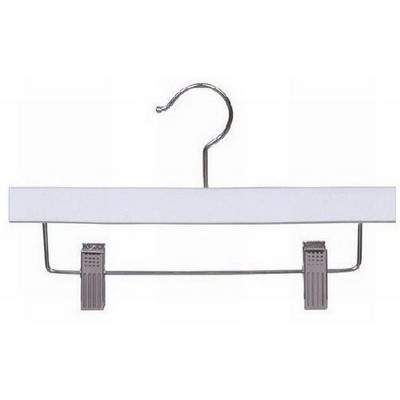 12" Children's Wooden White Skirt/Pant Hanger