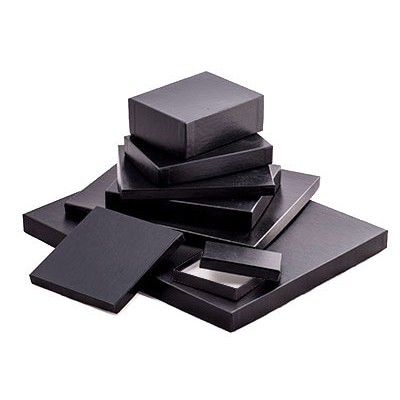 Great Lakes Black Leatherette Photo Box (7 1/2"x5 1/2"x1/2")