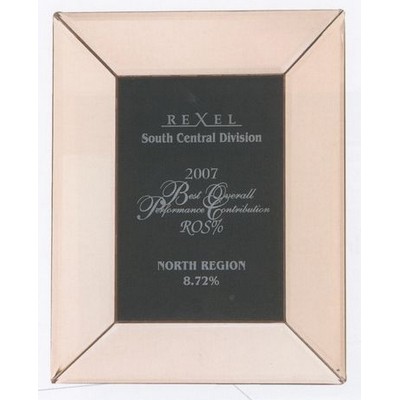 Bronze Mirror Picture Frame/Plaque (9"x7"x1 1/8")