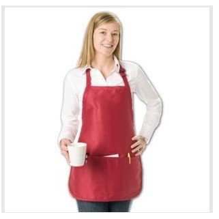 Medium Length Apron w/Pouch Pocket (22"x24")