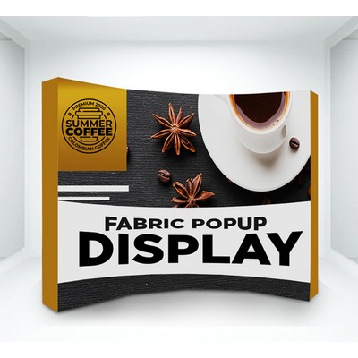 10' x 8' Fabric Pop Up Curved Display Package