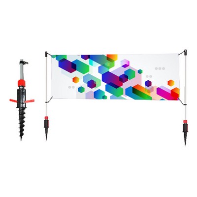 96"W x 42"H Twist X™ Banner System Kit