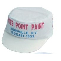 Poly-Felt Paint Cap w/Plastic Visor