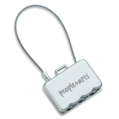 Briefcase Design Alloy Steel Wire Padlock