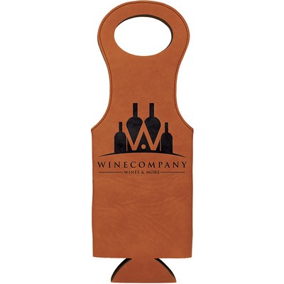 Leatherette Wine Bag