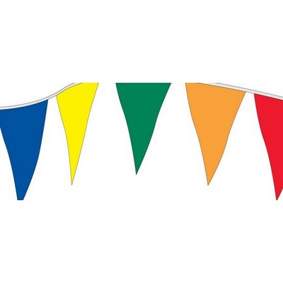 60' Standard Plasticloth Pennant (12" x 18")