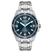 Citizen® Men's Eco Watch w/Cerulean Blue Dial