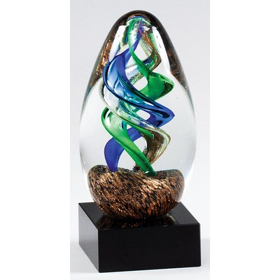 Oval Art Glass