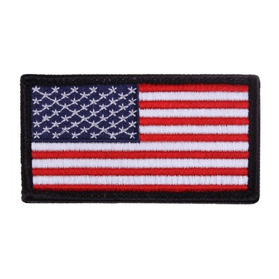 U.S. Flag Patch w/ Hook Back