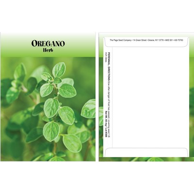 Standard Series Oregano Seed Packet