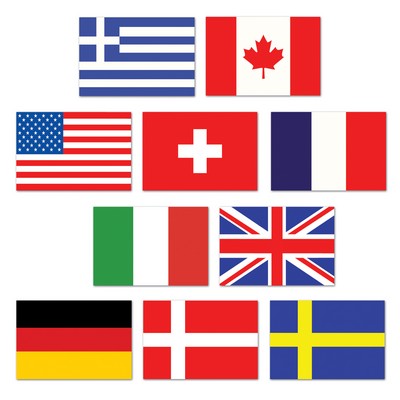 Mini International Flag Cutouts