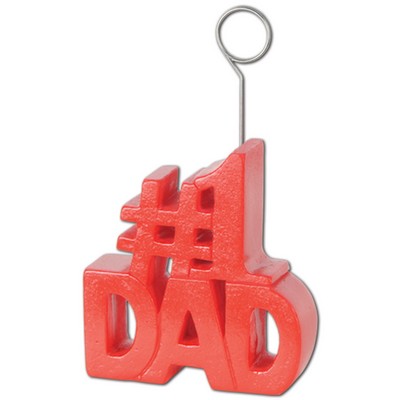 #1 Dad Photo Balloon Holder