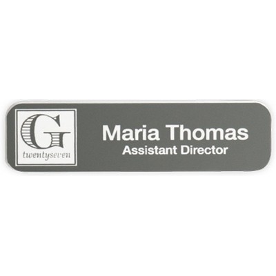 Engraved Plastic Name Badge - 3 1/2" x 1"