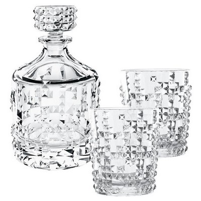 NACHTMANN PUNK Decanter + 2 Whisky Tumblers, Set/3