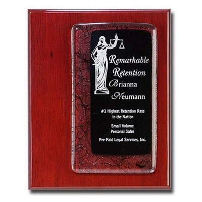 Fusion Plaque - Ebony/Rosewood 8"x10"