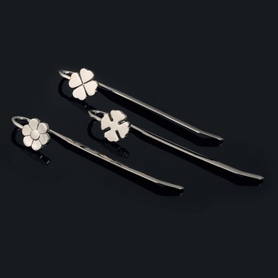 Creative Metal Flower Leaf Shaped Bookmark