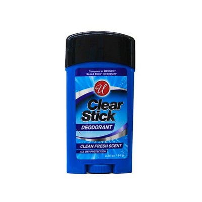 Men's Deodorant Sticks - Clear, 2.25 oz (Case of 24)