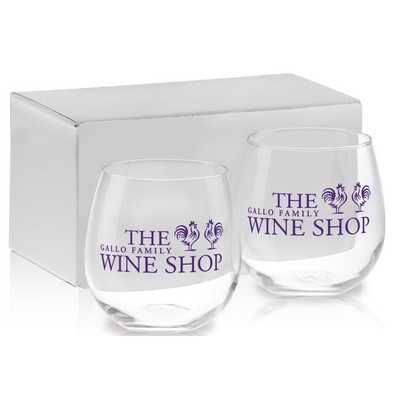 16.75 Oz. Stemless Red Wine Gift Set