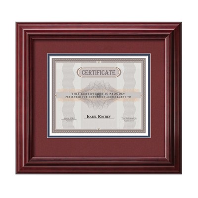 Kentridge Certificate Frame - Mahogany/Crimson 8½"x11"