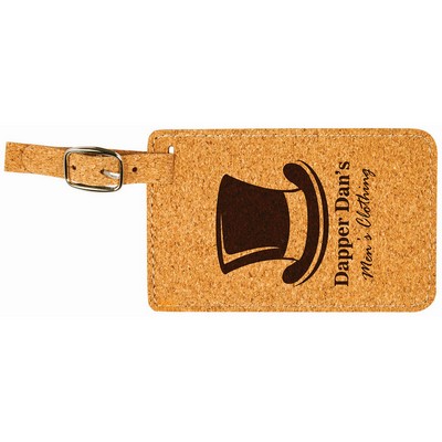 4.25" x 2.75" Cork Luggage Tag